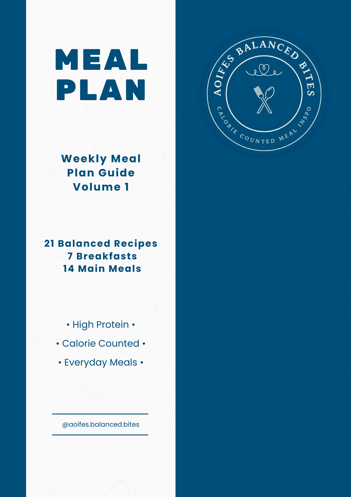 Weekly Meal Plan Bundle Vol. 1 cover - meal prep planning toolkit